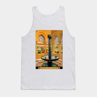 Vintage Travel Poster Monreale Palermo 1925 Tank Top